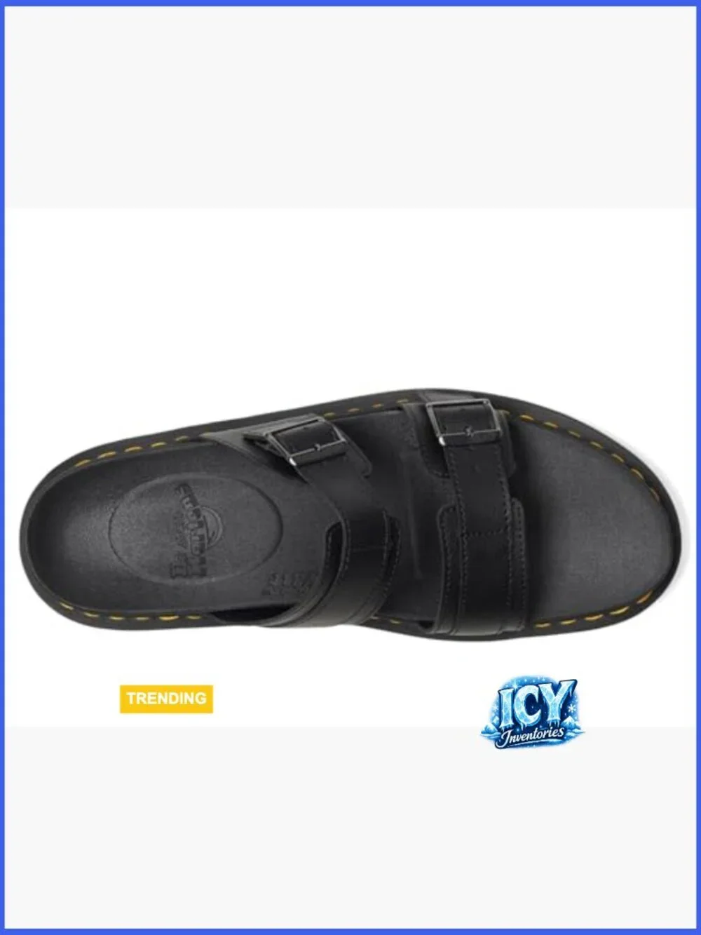 Men's Myles Slide Sandals - Platform Heel, Leather, Slip On
